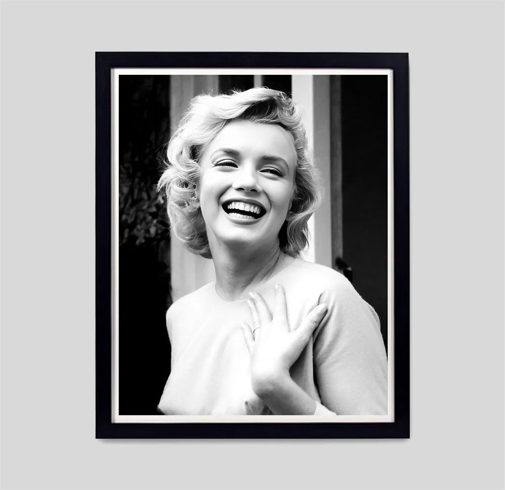 Black and White Movie Star Marilyn Monroe Poster Modern Art Canvas Painting Cafe Bar Room Wall Decor Cuadros